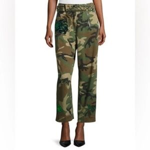Marc Jacobs Paradise-Patch Camouflage Pants Size 8 100% cotyon in VGUC